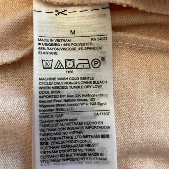 Gap Softspun Open Front Cardigan-Heathered Pink M - Picture 6 of 6